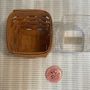 Longaberger Brown Woven Basket Accent Piece